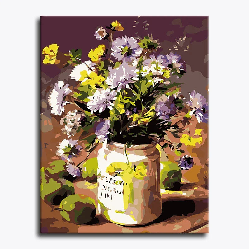 Flower Jar – Paint by Numbers - My Store