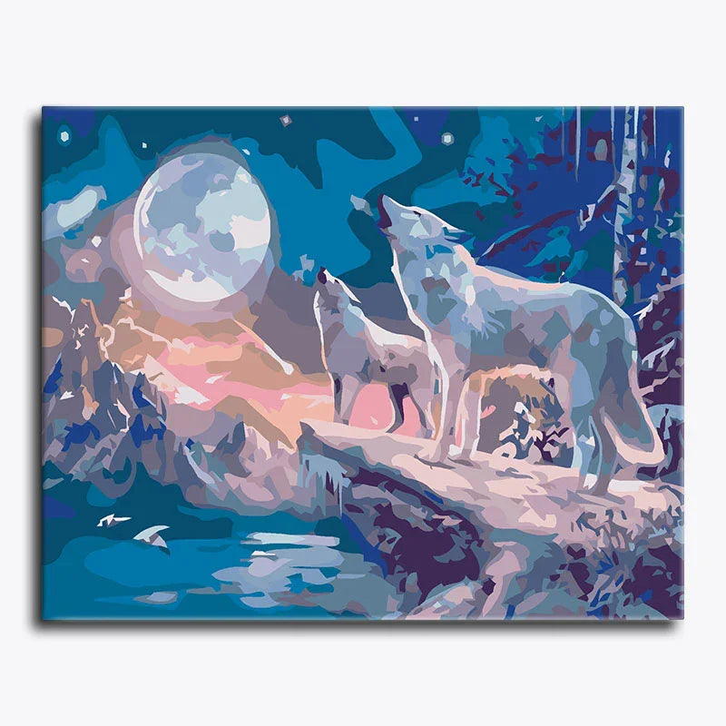 Lunar Howl – Paint by Numbers - My Store