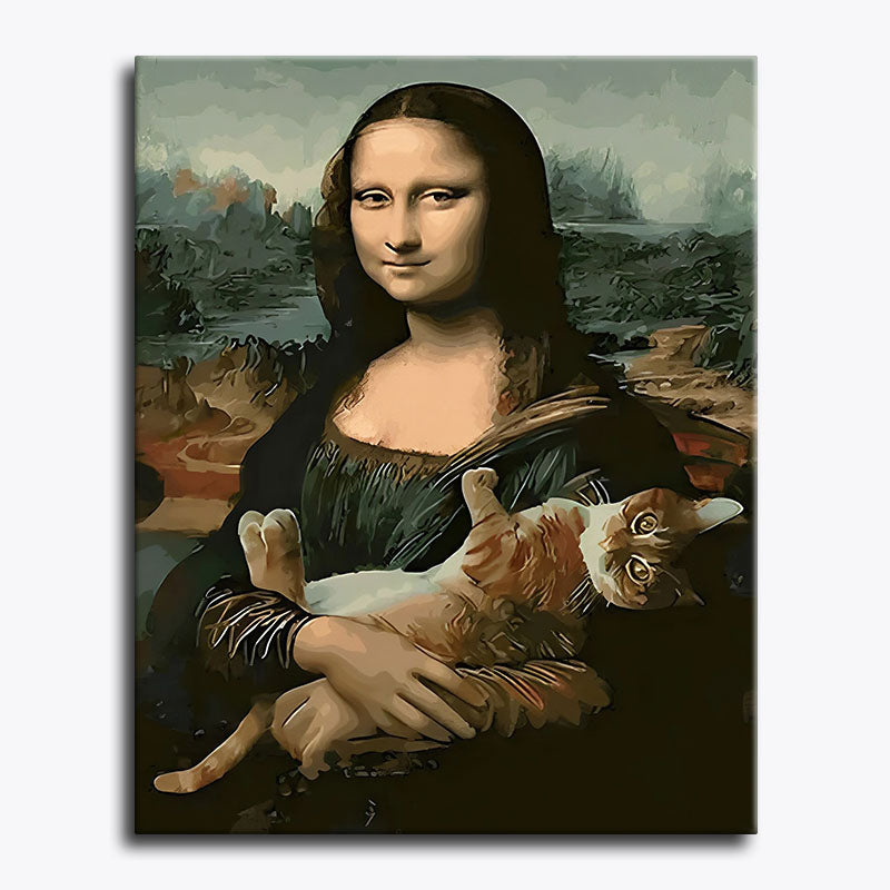 Mona and Her Feline – Paint by Numbers - My Store