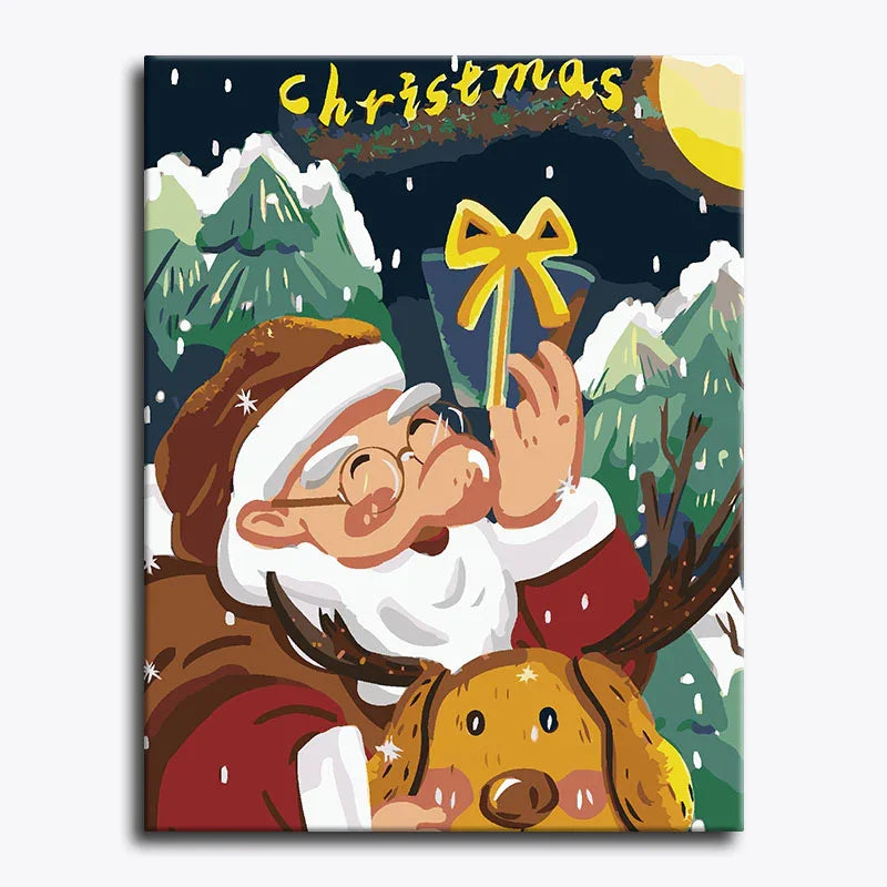 Santa’s Gift Night – Paint by Numbers - My Store