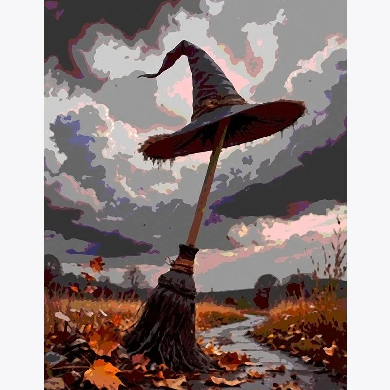 Witch’s Broomstick – Paint by Numbers