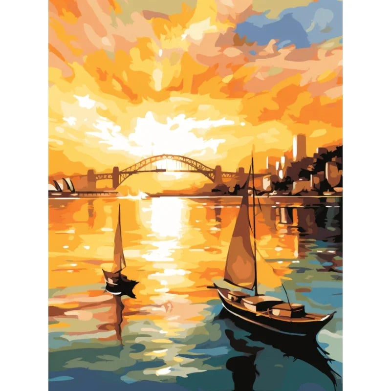 Tranquil Harbour – Paint by Numbers - My Store