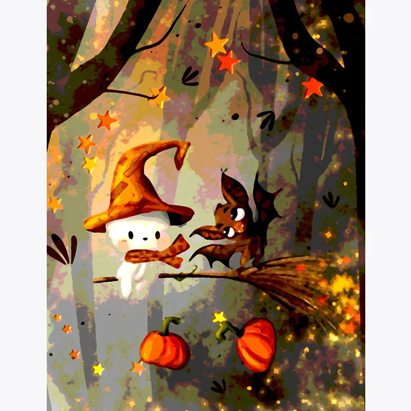 Meowgical Flight – Paint by Numbers