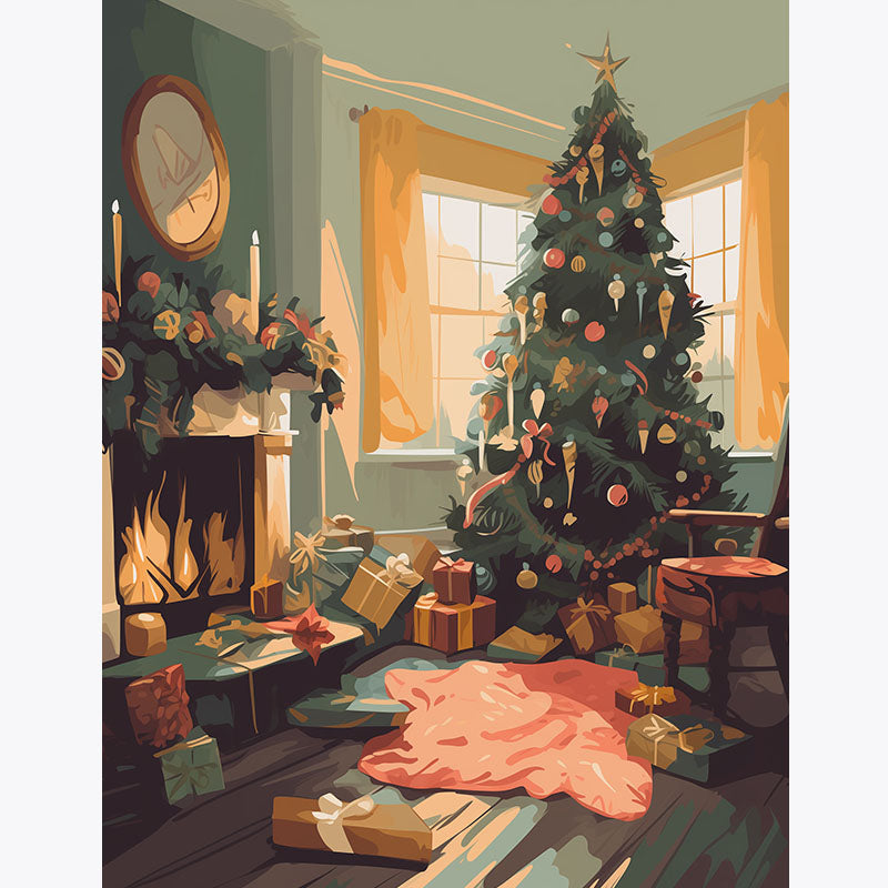 Cozy Christmas Eve – Paint by Numbers