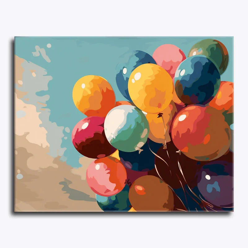 Colorful Balloon Bouquet – Paint by Numbers - My Store