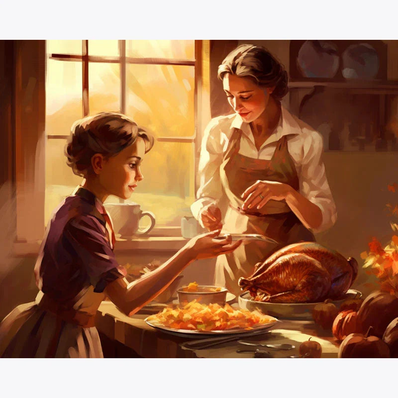 A Taste of Thanksgiving – Paint by Numbers