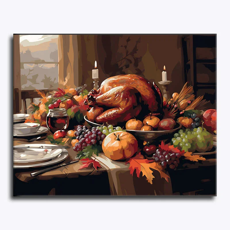 Thanksgiving Feast – Paint by Numbers - My Store
