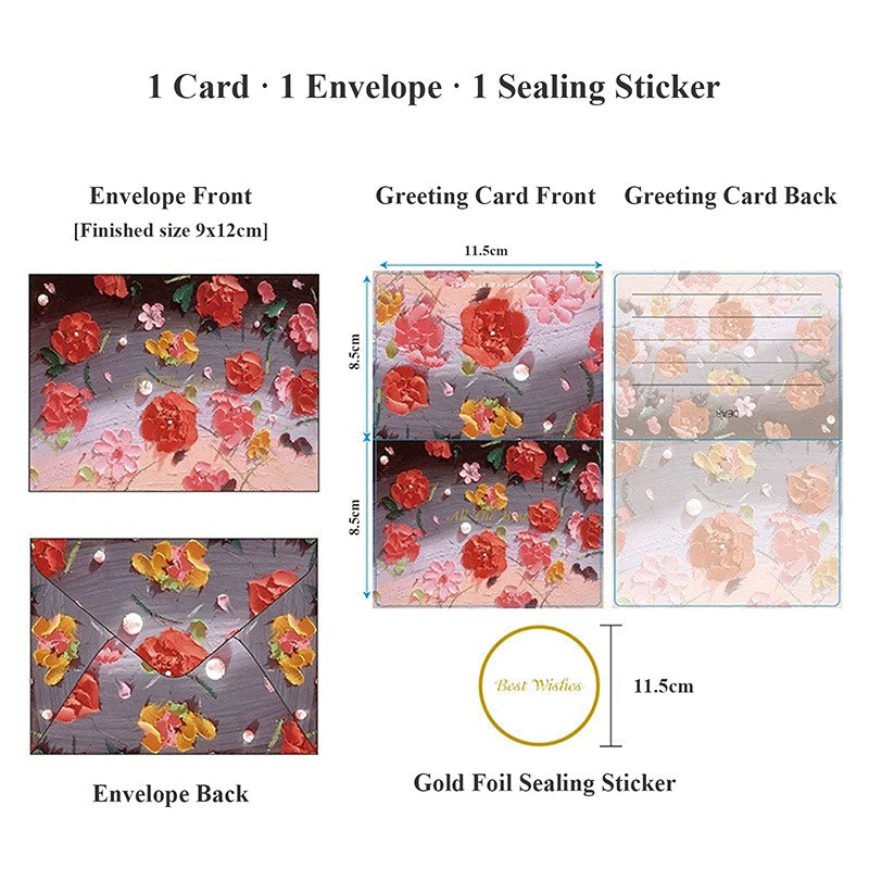 Golden Wishes Greeting Card Set