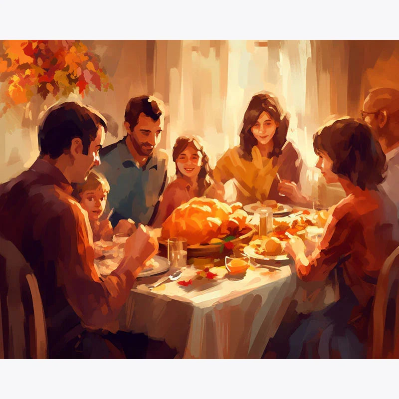 Thanksgiving Gathering – Paint by Numbers