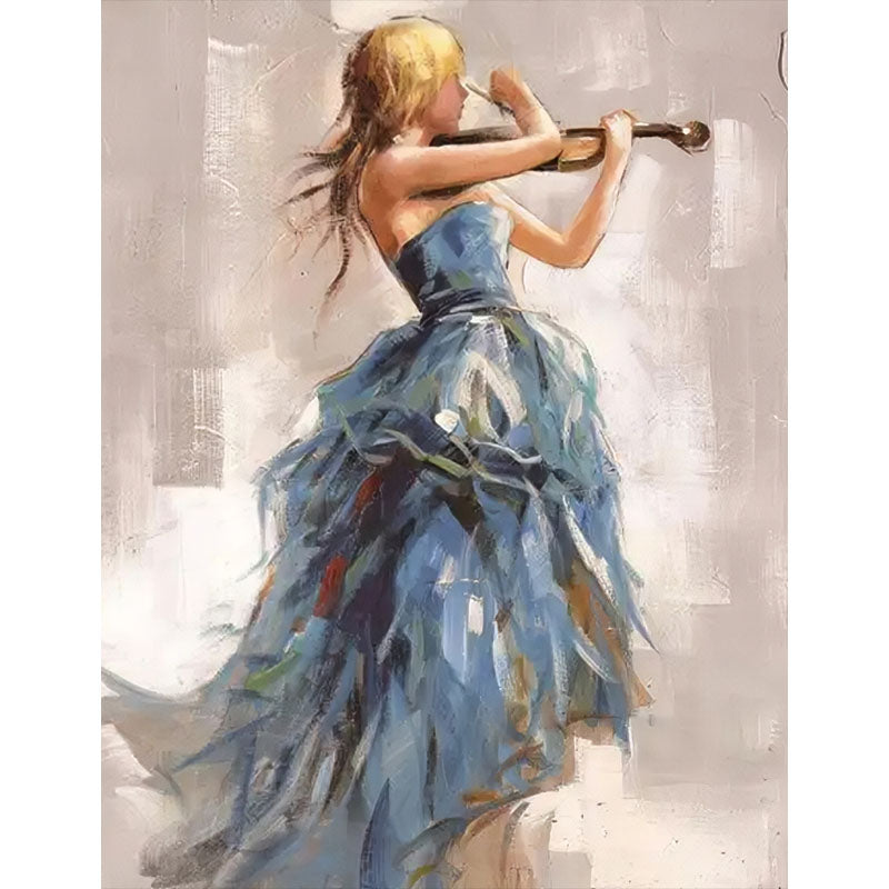 The Blue Violinist – Paint by Numbers