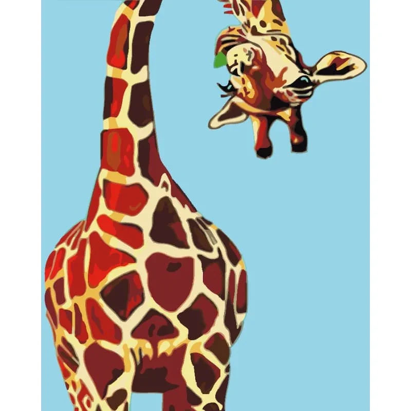 Gentle Giraffe – Paint by Numbers - My Store