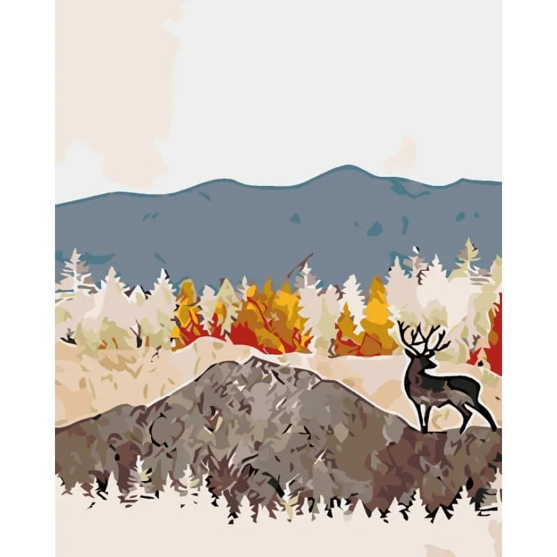 Stag in the Wild – Paint by Numbers - My Store