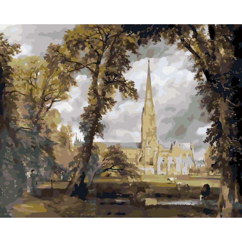 Cathedral View – Paint by Numbers - My Store