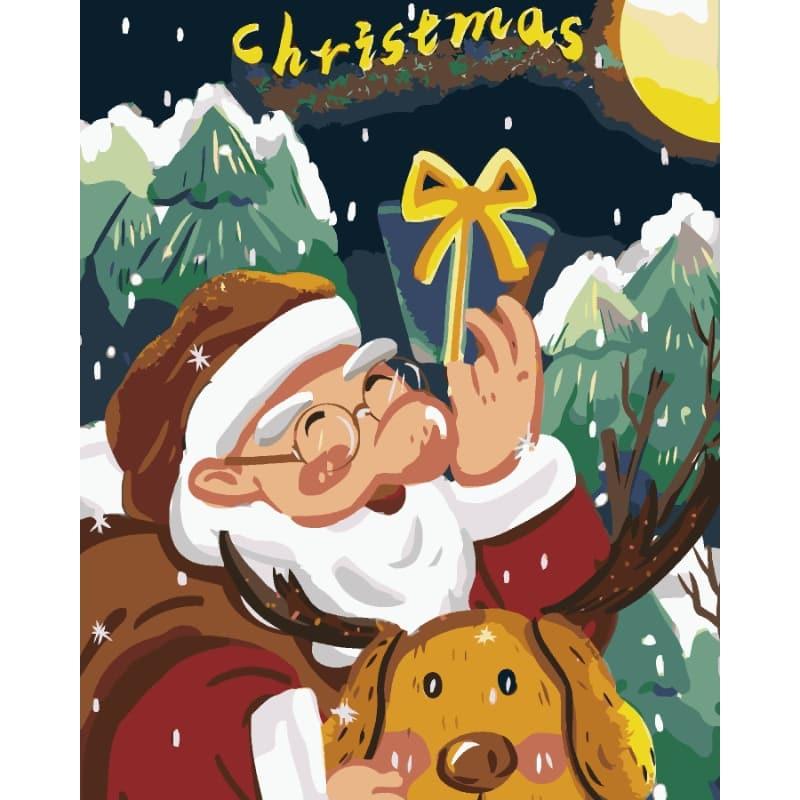 Santa’s Gift Night – Paint by Numbers - My Store