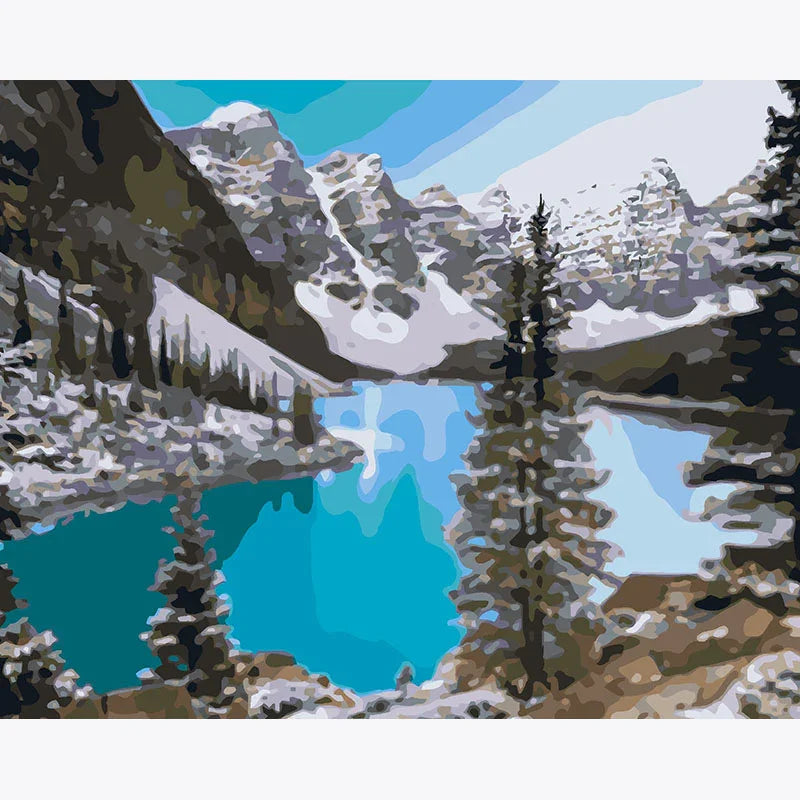 Frozen Mirror – Paint by Numbers - My Store