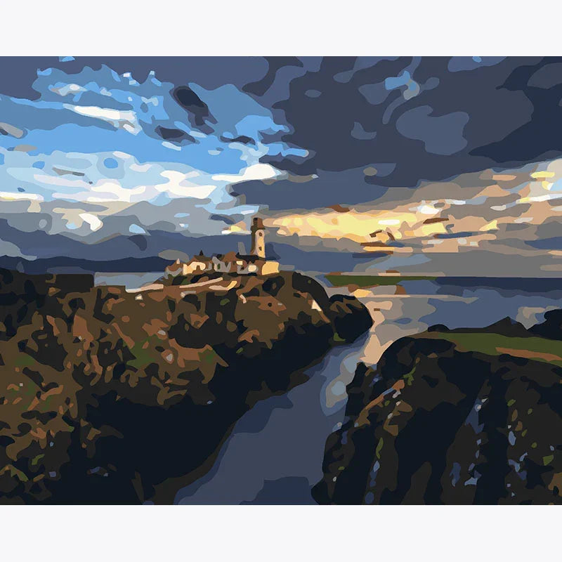 Cliffside Beacon – Paint by Numbers - My Store