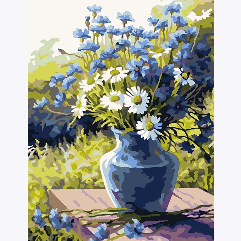 Sunlit Daisies – Paint by Numbers - My Store