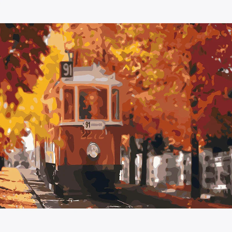 Autumn Line – Paint by Numbers - My Store