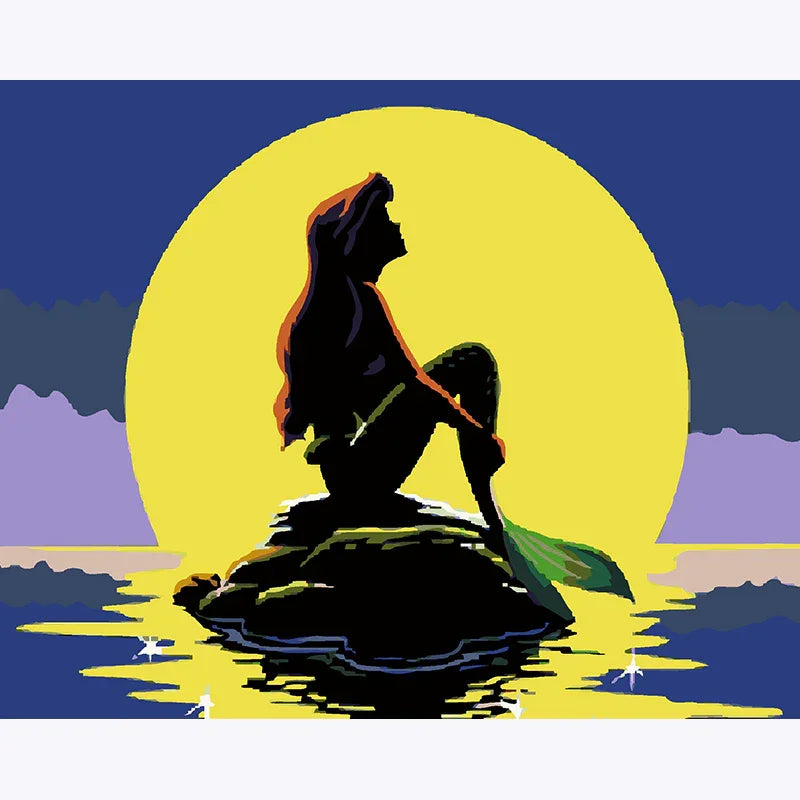 Moonlit Mermaid – Paint by Numbers