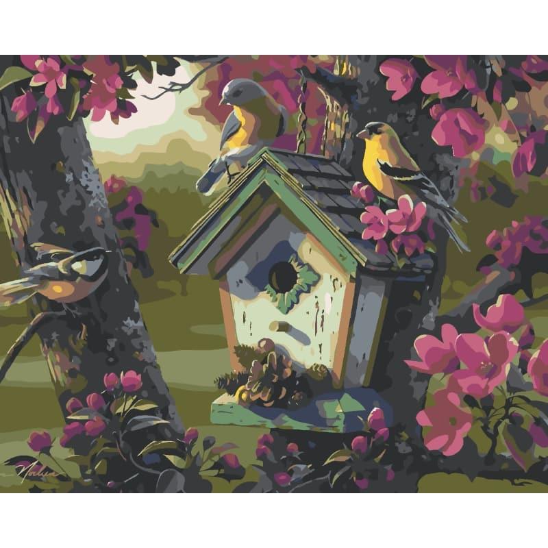 Birdhouse Haven – Paint by Numbers - My Store