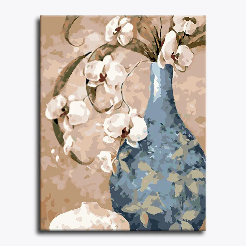 Serene Orchid Vase – Paint by Numbers - My Store