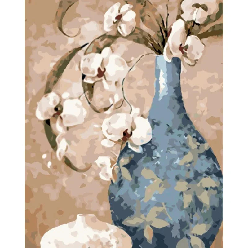 Serene Orchid Vase – Paint by Numbers - My Store