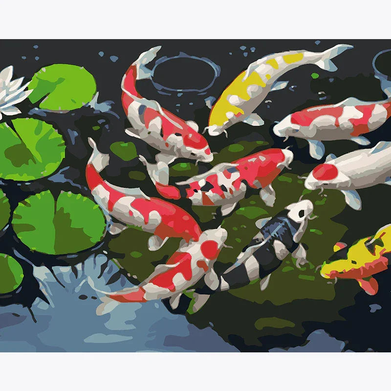 Koi Serenity – Paint by Numbers