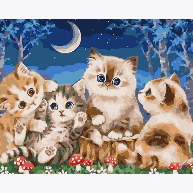 Midnight Meow – Paint by Numbers