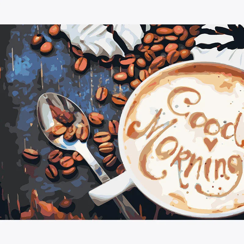 Morning Coffee – Paint by Numbers