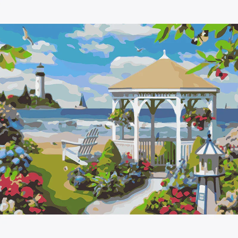 Ocean Gazebo – Paint by Numbers