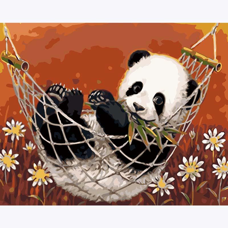 Panda Siesta – Paint by Numbers