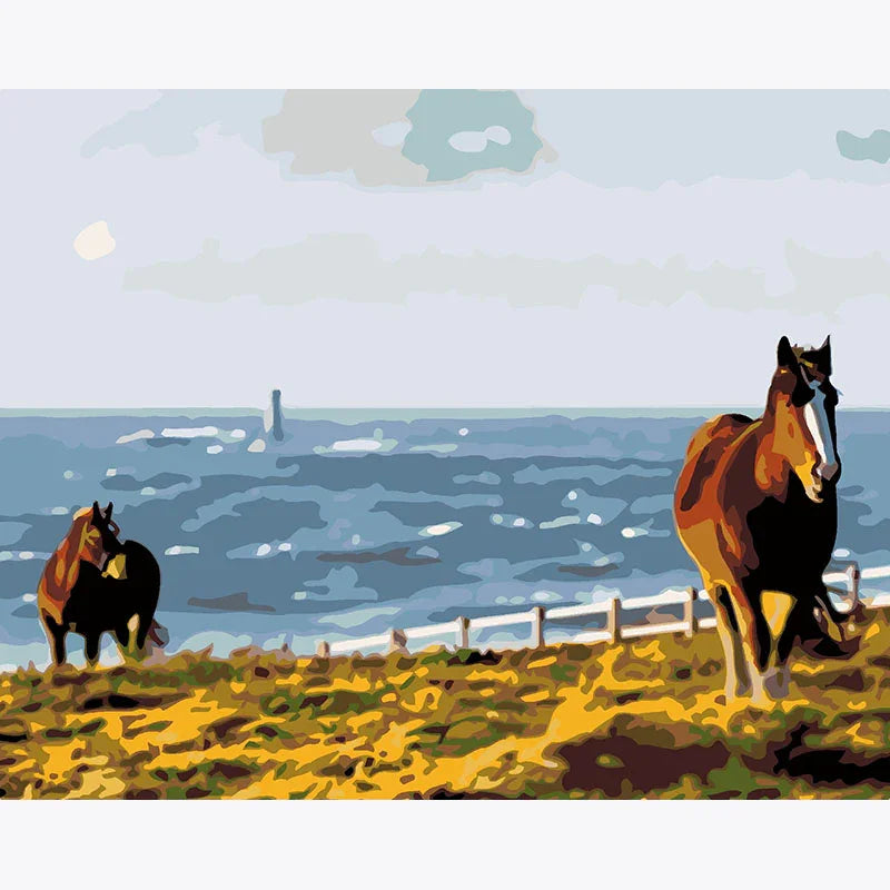 Seaside Gallop – Paint by Numbers - My Store