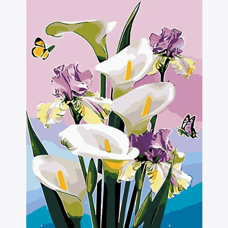 Iris and Calla – Paint by Numbers - My Store