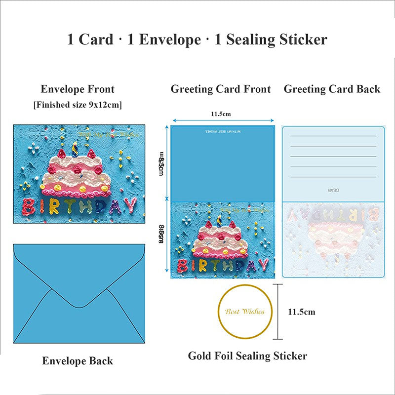 Golden Wishes Greeting Card Set