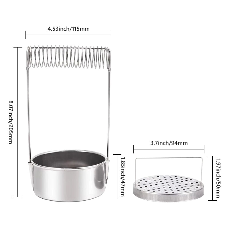 Removable Stainless Steel Brush Washer with Wash Tank