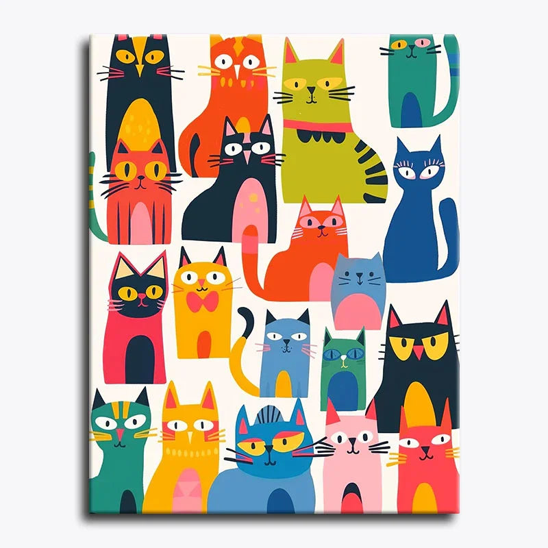 Purr Parade – Paint by Numbers
