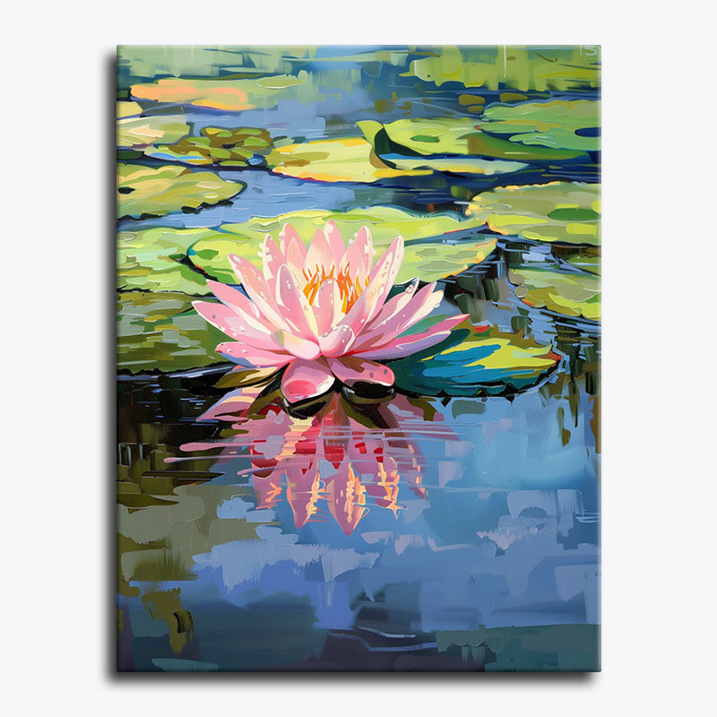 Petals on Water – Paint by Numbers