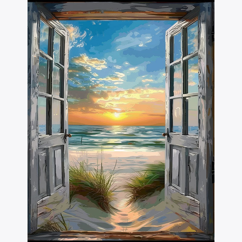 Seaside Dawn – Paint by Numbers