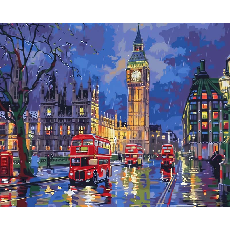 London Night Lights – Paint by Numbers