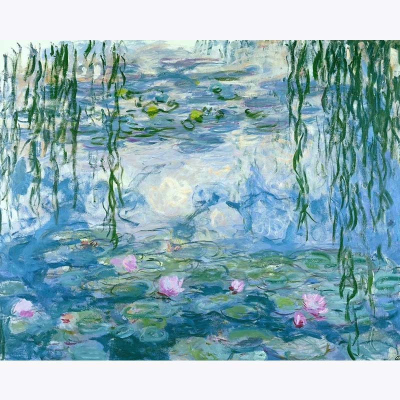 Water Lilies with Willows by Monet – Paint by Numbers