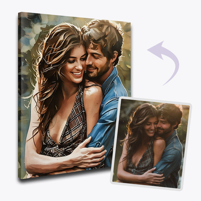 Custom Couple Portrait – Paint by Numbers