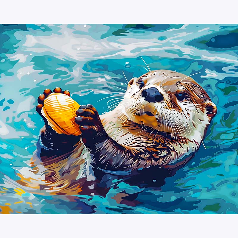 Otter’s Treasure – Paint by Numbers