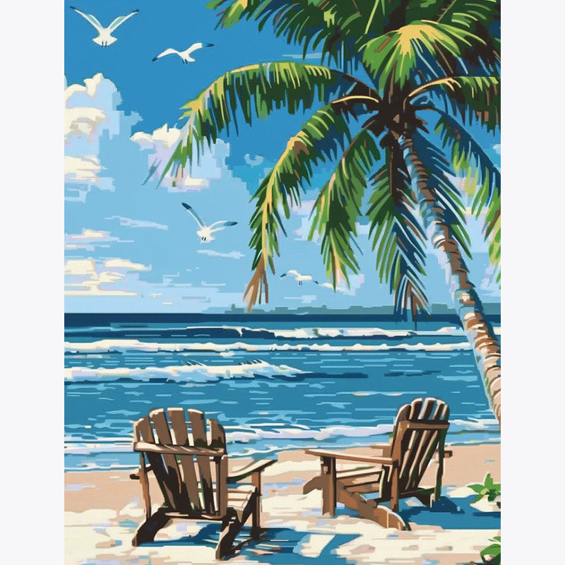 Beachside Overlook – Paint by Numbers