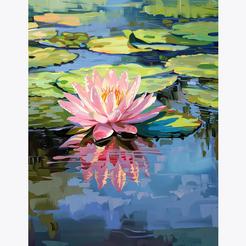 Petals on Water – Paint by Numbers