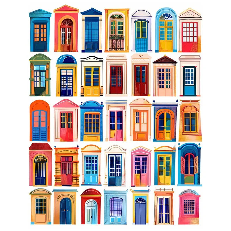 World Doors – Paint by Numbers