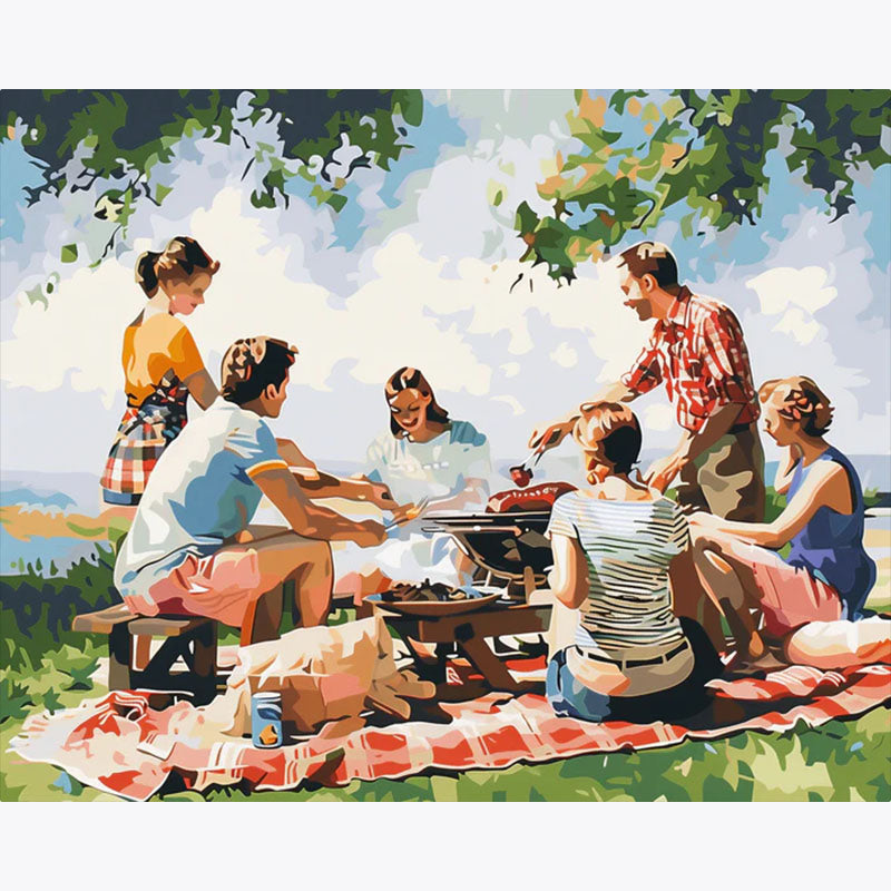 Family Picnic Day – Paint by Numbers