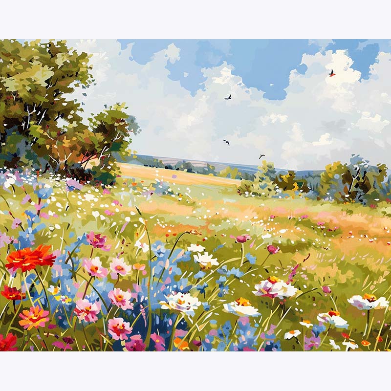 Spring Meadow – Paint by Numbers