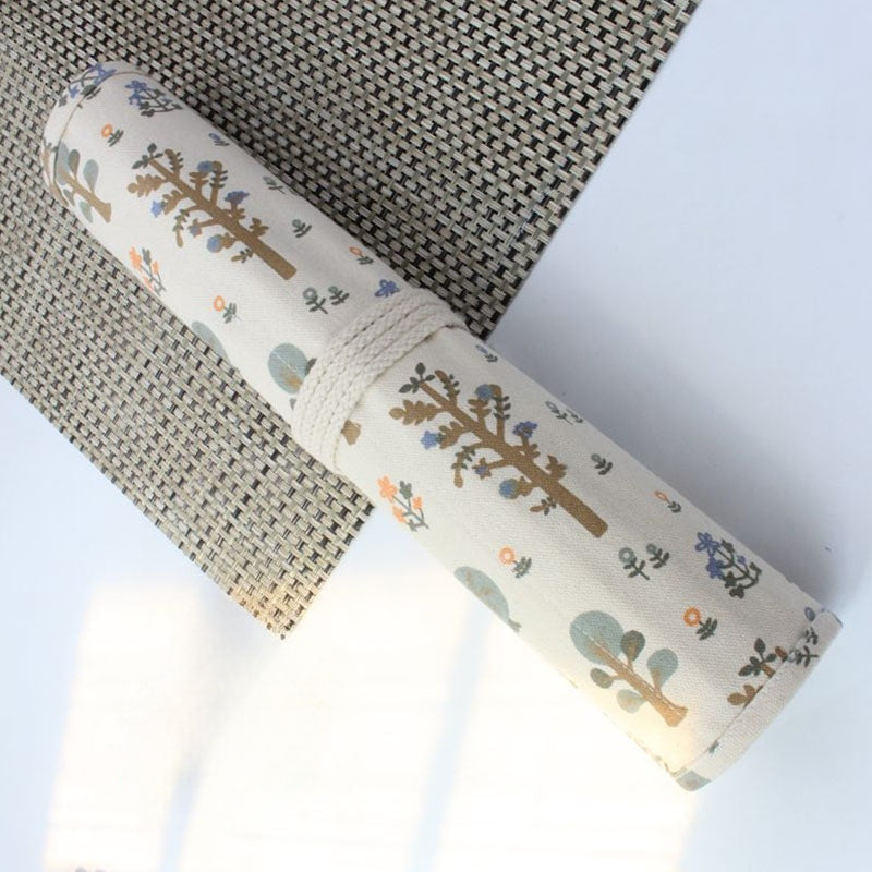 Roll-Up Canvas Paint Brush Bag - Perfect for Paint by Numbers