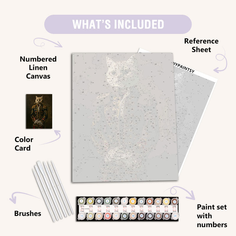 Custom Pet Paint by Numbers – The Silver Paladin