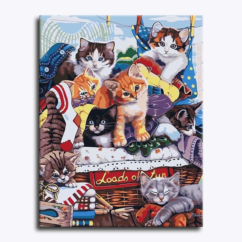 Kitten Chaos – Paint by Numbers - My Store